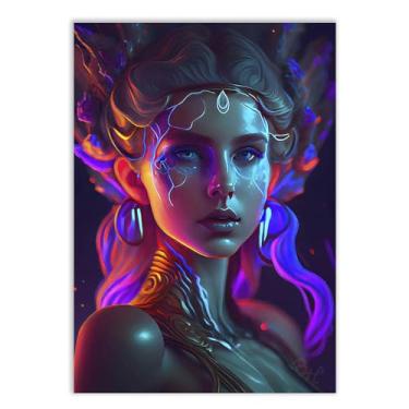 Imagem de Placas Decorativas Deuses Mitologia Grega e Nordica Estilo Gamer Varios Modelos Decoração Quarto Sala