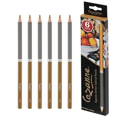 Imagem de Creative Mark Cezanne Lápis de cor premium amarelo marte pacote com 6 - lápis de desenho altamente pigmentados - lápis de colorir para desenhar, misturar, colorir e mais