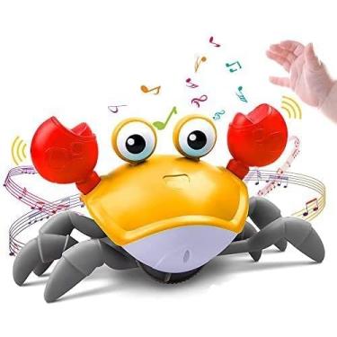 Imagem de Brinquedo Caranguejo Fujão Música Luz Sensor Recarregável- YODHE (AMARELO)