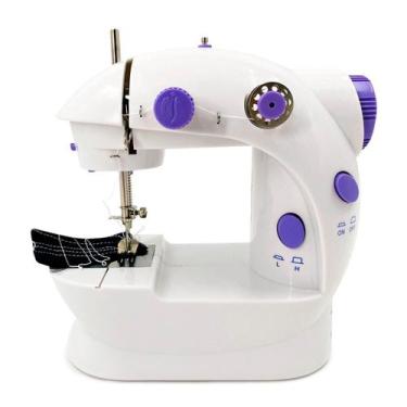 Imagem de Prática Mini Máquina De Costura Reta Importway Iwmc-507 Portátil Branc