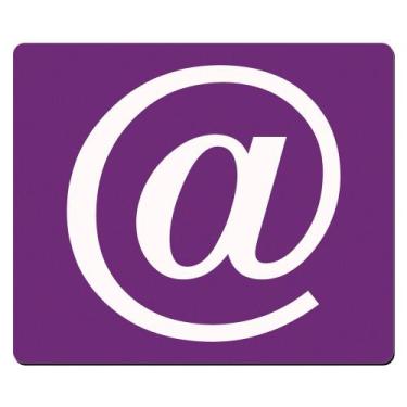 Imagem de Mouse Pad Retangular Arroba em PVC TopGet, Roxo