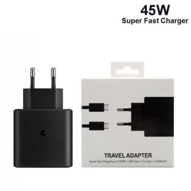 Imagem de Carregador Turbo compatível Samsung 45w TA845 Carga Ultra Rápida Tipo-