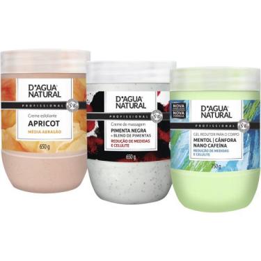 Imagem de Kit creme pimenta negra + gel crioterapico + apricot media - D'agua na