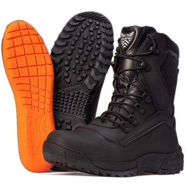 Imagem de Bota Coturno Titanium Couro Militar Resistente Leve Macio - Acero, 37,