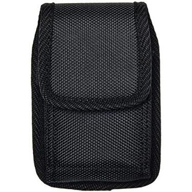 Imagem de Nova bolsa de nylon de tamanho grande (clipe de cinto) para Freestyle Libre 3 e Freestyle Libre 2 com capa (capa) ligada (V2L-Preto)