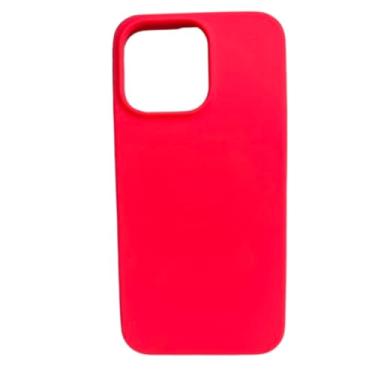Imagem de Tubarão Stores Capinha Compatível Com Iphone 15 PRO MAX Preta, Branca, Azul, Rosa, Bordô, Roxo, Lilás, Flexivel, Tecnologia anti impacto, Aveludada com design PREMIUM. (ROSA)