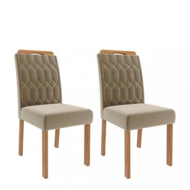 Imagem de Conjunto 2 Cadeiras Paola Wood Cimol, Madeira/Joli