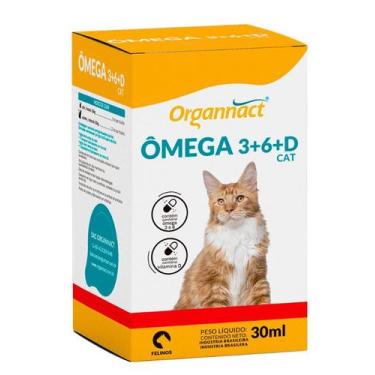 Imagem de Suplemento Omega Cat 3+6+D Organnact 30ml