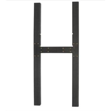 Imagem de Suporte p/ lixeira de madeira plastica 94 litros - 70 cm fixo - INBRAS