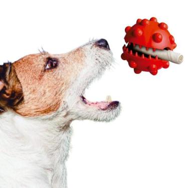 Imagem de Bola para cães Duraball Vermelha Brinquedo para Cachorro - Durapets, M