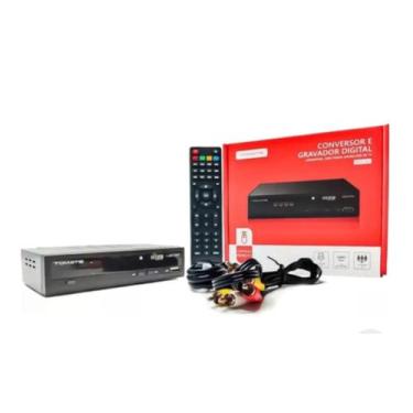 Imagem de Conversor digital TV sinal digital isdb-t set top box full HD hdmi Com