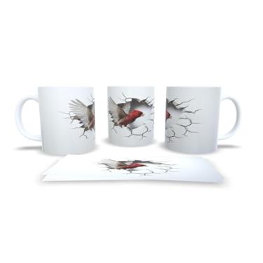 Imagem de Caneca Branca de Porcelana Personalizadas Arte em 3D Animais (Mod.24)