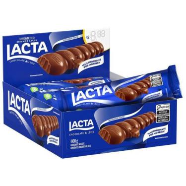 Imagem de Barra de Chocolate Lacta ao Leite 34g - Display com 12 Unidades