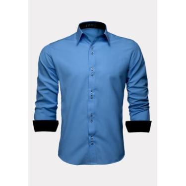 Imagem de Camisa Social Masculina Moda Maior Homens Plus Size - LORD FINESSE CAM