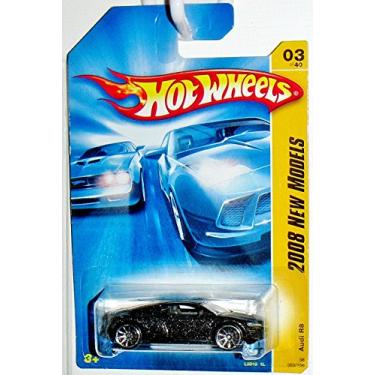 Imagem de Hot Wheels Audi R8, Carro, 1:64 Escala, 10 Fendas de Roda, Interior Cinza, Pintura Metálica Preta, Colecionável