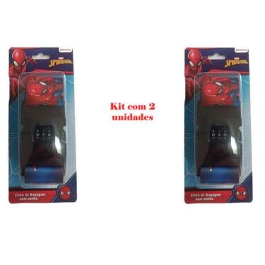 Imagem de Cinta Fita Para Mala Viagem Com Código Segurança Spiderman - Etihome