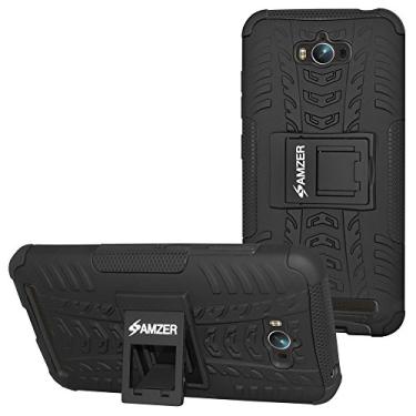Imagem de AMZER Capa guerreira híbrida resistente a impactos para Asus Zenfone Max ZC550KL (5,5 polegadas) - Preta