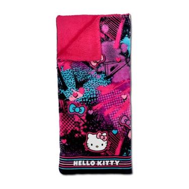 Imagem de Northwest Bolsa de pijama Hello Kitty Cloud Sherpa 68,5 cm x 157,5 cm, Gatinho do pijama