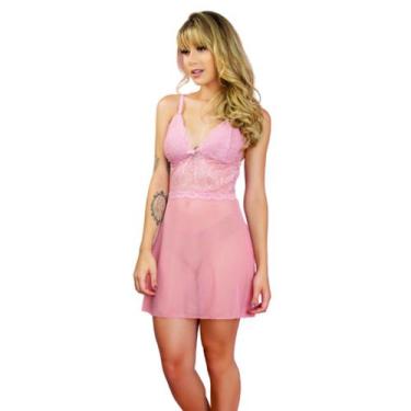 Imagem de Camisola Feminina Lingerie sem Bojo Linha Noite Conforto - Bella Fiore