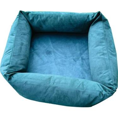 Imagem de Cama Pet para Cães e Gatos 62 X 62cm com zíper e almofada removivél. F