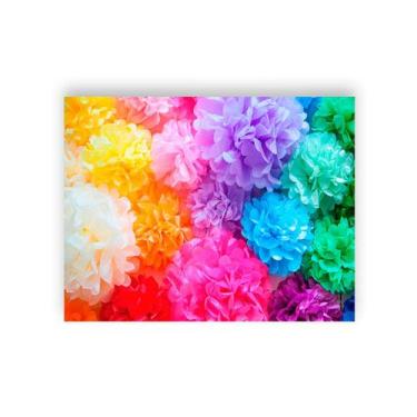 Imagem de Fundo Fotográfico 1,55 X 1,20 - Pompons Coloridos 018 - Via Cores