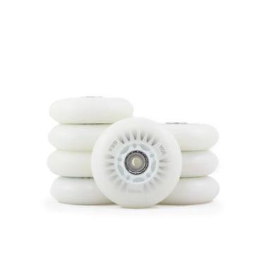 Imagem de 8 Rodas Led Creme Inline 80mm 90A Varias Cores, Branco