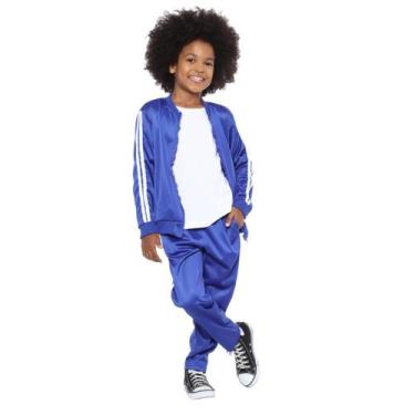 Imagem de Conjunto de Frio Agasalho Infantil e Juvenil Unisex - Ziby Kids, Azul,
