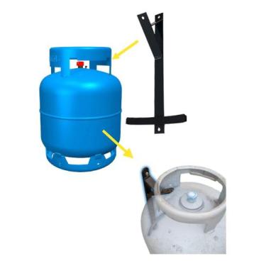 Imagem de Suporte De Parede Suspenso Para Botijão De Gás Externo - MANU AMBIENTE