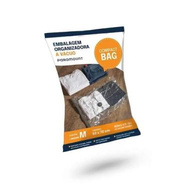 Imagem de Saco Embalagem A Vácuo Bag Organizador Roupa Viagem 50X70 Cm - Paramou