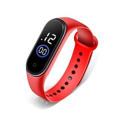 Imagem de Relógio Led Pulso Digital Esporte Aprova D'agua Bracelete Várias Cores Presente Criança...