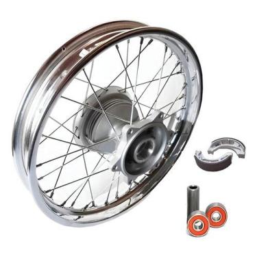 Imagem de Roda Traseira Raiada 4mm Bros 125 150 160 com Lona/Rolamento - Fabreck