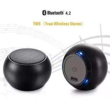 Imagem de Mini Caixa Som Bluetooth S/ Fio 3w Rms Potente - Max Mídia