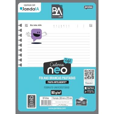 Imagem de Jandaia - Refil para Caderno Neo com Pauta Inteligente 80Fls Basic Art