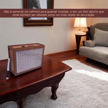 Imagem de Cofre Guardar Dinheiro Woodbox Japones KAKEBO DESAFIO RUSTICA - INDÚST