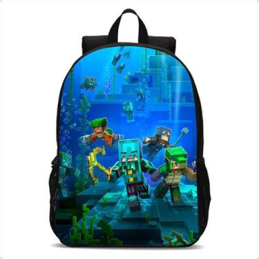 Imagem de Mochila Infantil Escola Game Minecraft De Costas Lançamento - Broome, 