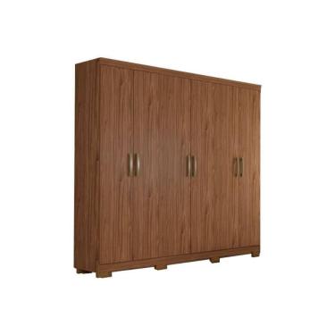 Imagem de Guarda Roupa 6 Portas E 3 Gavetas Clara Flex Avelã - Panan
