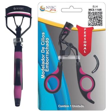 Imagem de Modelador De Cílios Emborrachado NYBC Beauty - Preto e Rosa, Leve e Eficiente, Para Uso Doméstico e Profissional