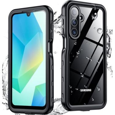 Imagem de SPIDERCASE Capa para Samsung Galaxy A16 5G à prova d'água, protetor de tela e lente de câmera integrado [IP68 subaquático] [3,5 m militar à prova de choque] Capa de telefone com proteção total de