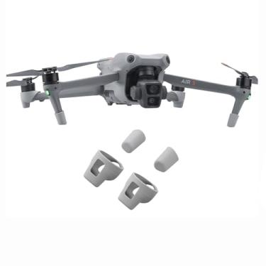 Imagem de Wtohoby Silicone Landing Leg Pad Sleeve Compatible with DJI AIR 3S / AIR 3 Drone Landing Gear Protective Legs from Dust and Dirt, Wear Resistant Cover Light Mat Protector Accessories