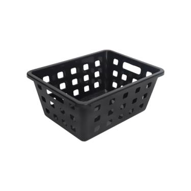 Imagem de Cesto Organizador Square Pequeno Dasplast | 1,3L | Design Funcional e Modular | Perfeito para Pequenos Espaços | Sustentável e Durável | Cor Preto