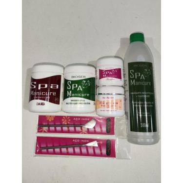 Imagem de kit Spa Dos Pés Amaciante+Removedor+Creme c/Uréia+Creme Esfoliante+Par
