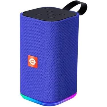 Imagem de Caixa de Som Bluetooth Multimídia LED RGB Azul – Som Potente e Design Moderno!