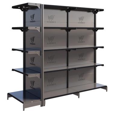 Imagem de Gôndola Centro 1 Ponta 1 Inicial E 1 Continuação 1,70 m 40KG FIT Expositor de Supermercado Amapá