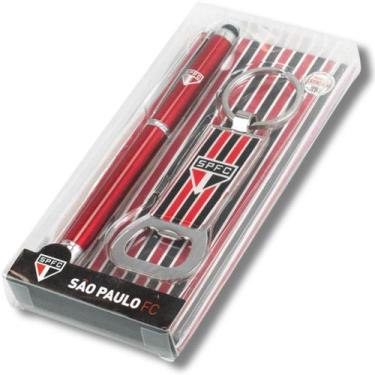 Imagem de Caneta Roller Ball Com Chaveiro Abridor Garrafas - SPFC - Mileno