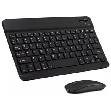 Imagem de Teclado Bluetooth Multidispositivos Slim Abnt2  + Mouse Bluetooth Pret