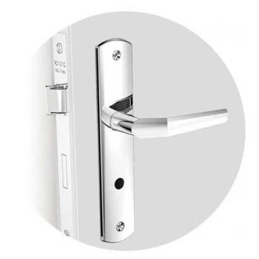 Imagem de Fechadura Para Banheiro Soprano Popline Reta Cromada 40X53