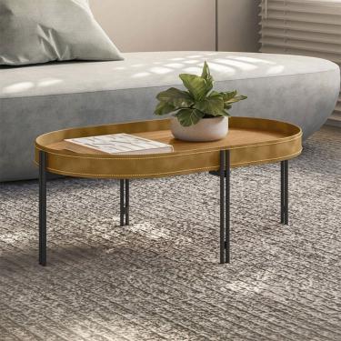 Imagem de Mesa de Centro Monaco Natural/Tauari Fosco - Linea Brasil