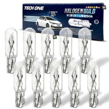 Imagem de Kit 10 Lâmpadas Pinguinho Esmagada  Painel Carro T5 1,2w 12v - Tech On