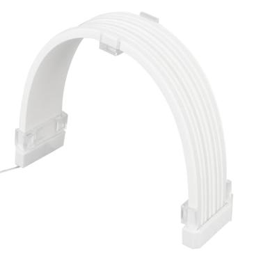 Imagem de Cabo de alimentação de PC ARGB, extensão de cabo de fonte de alimentação RGB sincronizada de 5 V e 3 pinos com tiras de LED flexíveis para placa-mãe de 24 pinos, 8 pinos