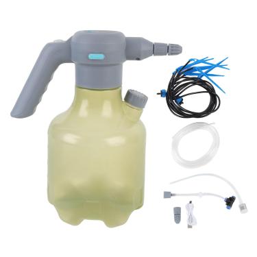 Imagem de Pulverizador Elétrico 3L de Rega Automática Inteligente de Bateria Recarregável Com Irrigação por Gotejamento de Modo Duplo e Spray de Névoa de 360 ​​graus, 30 Dias (YELLOW)